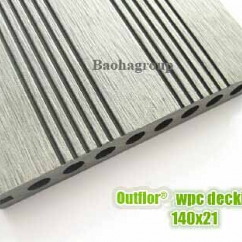 Sàn gỗ nhựa WPC ngoài trời tấm rỗng OBM120-19B
